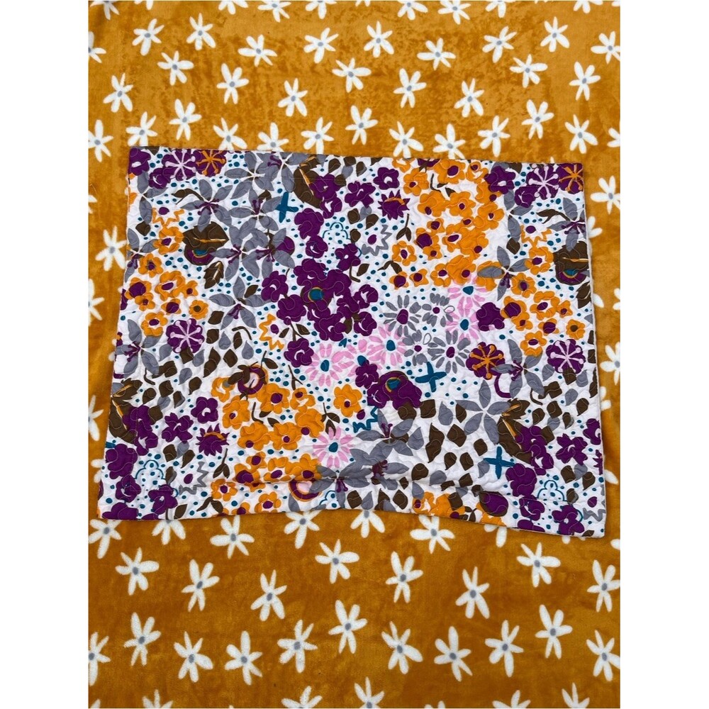 Colorful Quilted Floral Standard Sham Pillowcase